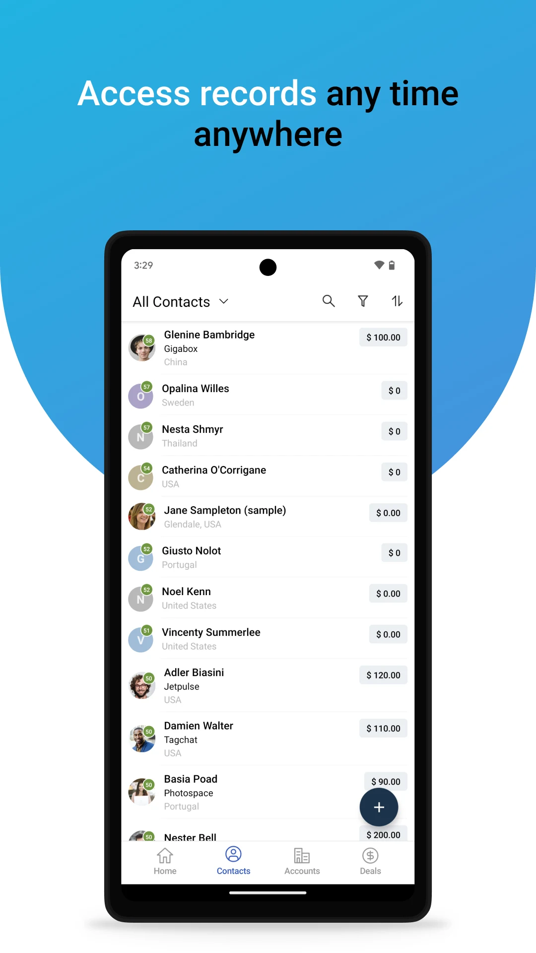 Freshsales screenshot